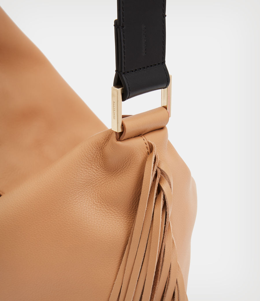 Women's Edbury Fringe Leather Shoulder Bag (palisade_tan) - Image 6