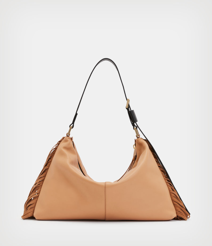 Womens Edbury Fringe Leather Shoulder Bag (palisade_tan) - Image 8