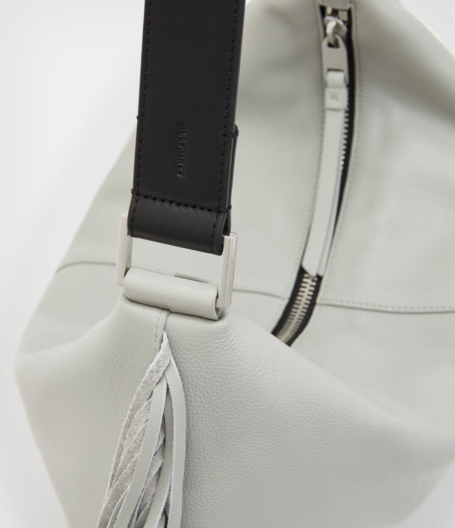 Womens Edbury Fringe Leather Shoulder Bag (sequoia_green) - Image 7
