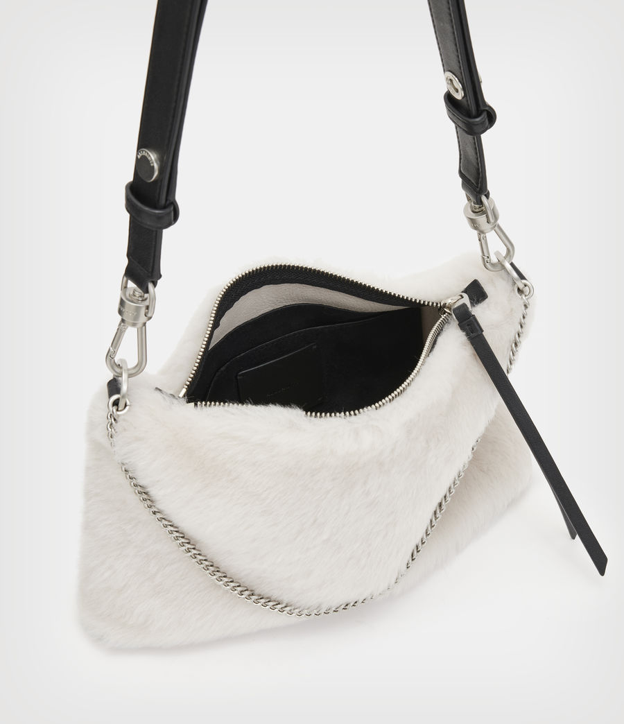 Women's Eve Shearling Crossbody Bag (arran_ecru) - Image 3