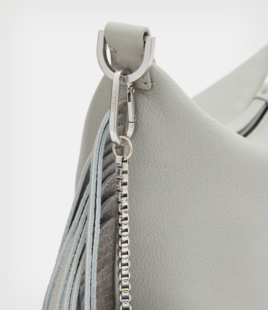 Women's Evaline Fringe Leather Crossbody Bag (sequoia_green) - Image 5