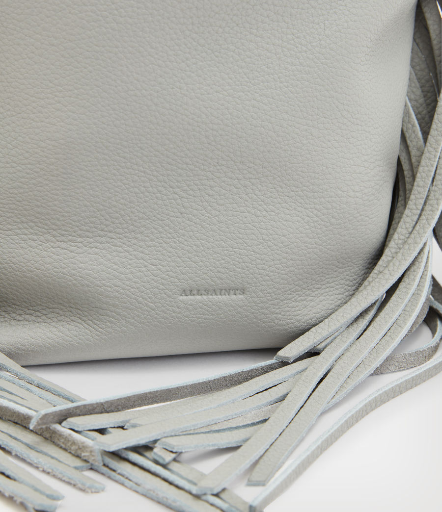 Women's Evaline Fringe Leather Crossbody Bag (sequoia_green) - Image 6