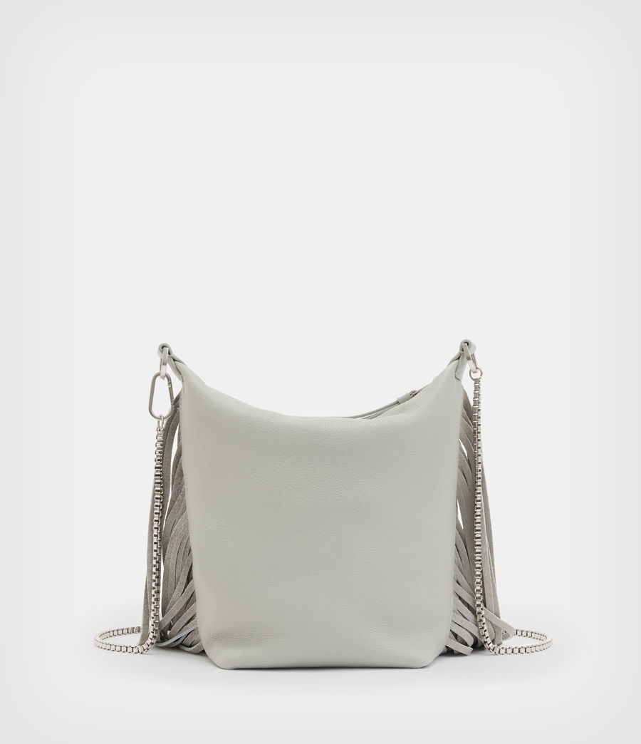 Womens Evaline Fringe Leather Crossbody Bag (sequoia_green) - Image 7