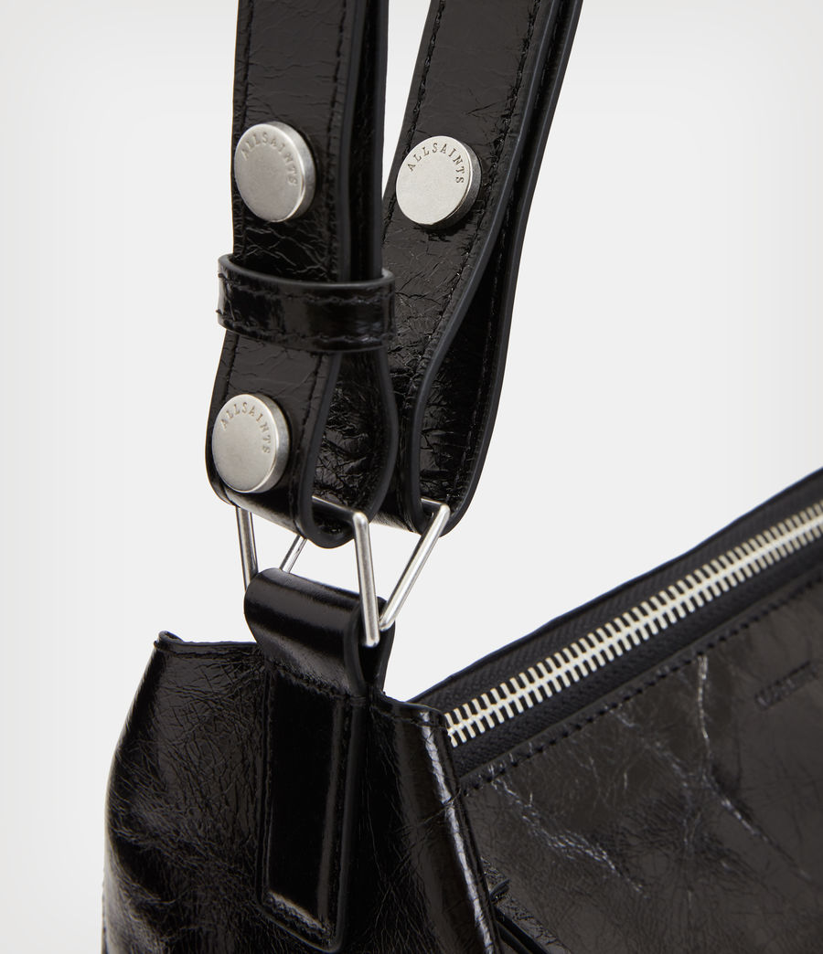 Women's Kita Leather Crossbody Bag (black_shine) - Image 7
