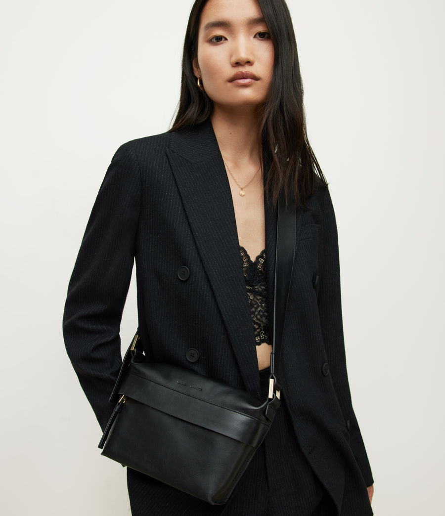 Women's Colette Leather Crossbody Bag (black) - Image 2
