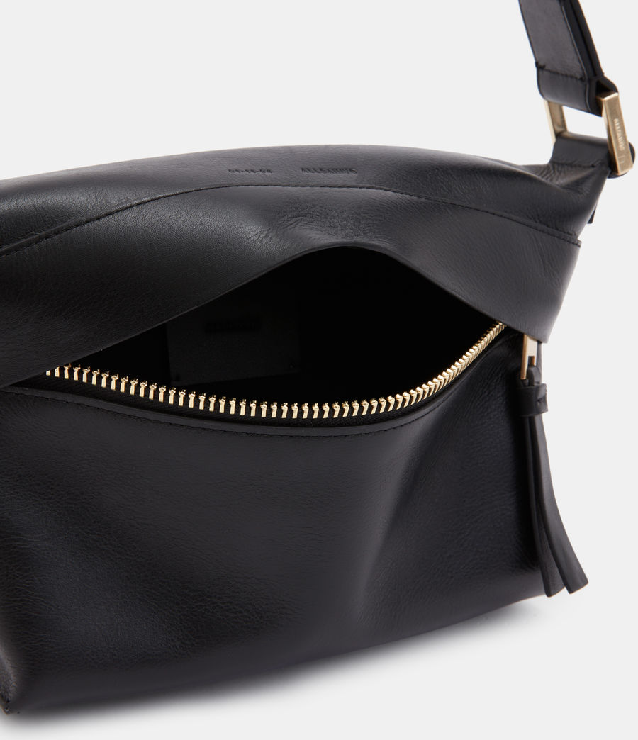 Women's Colette Leather Crossbody Bag (black) - Image 3