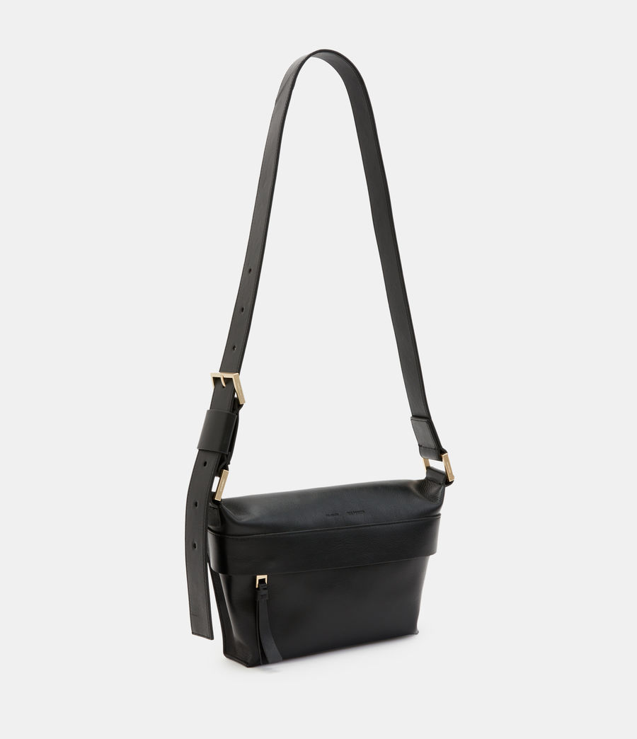 Women's Colette Leather Crossbody Bag (black) - Image 4