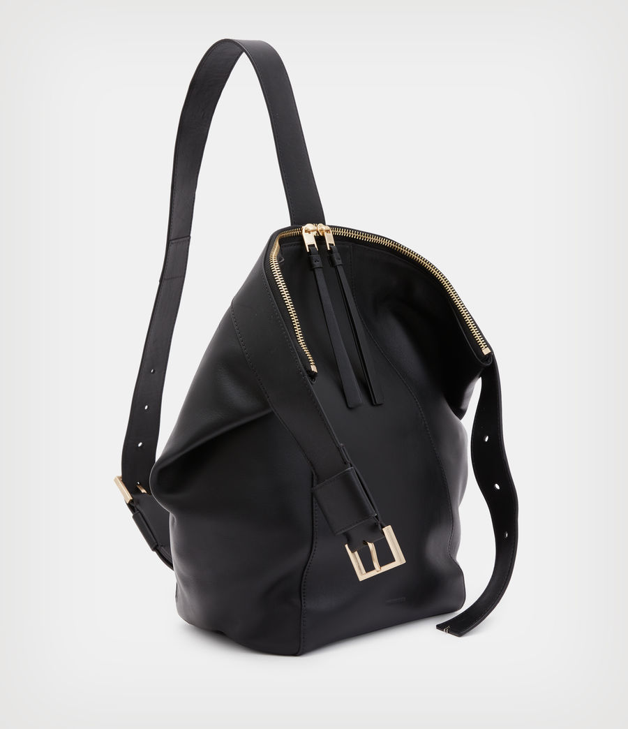 Women's Anouck 2-In-1 Leather Backpack (black) - Image 3