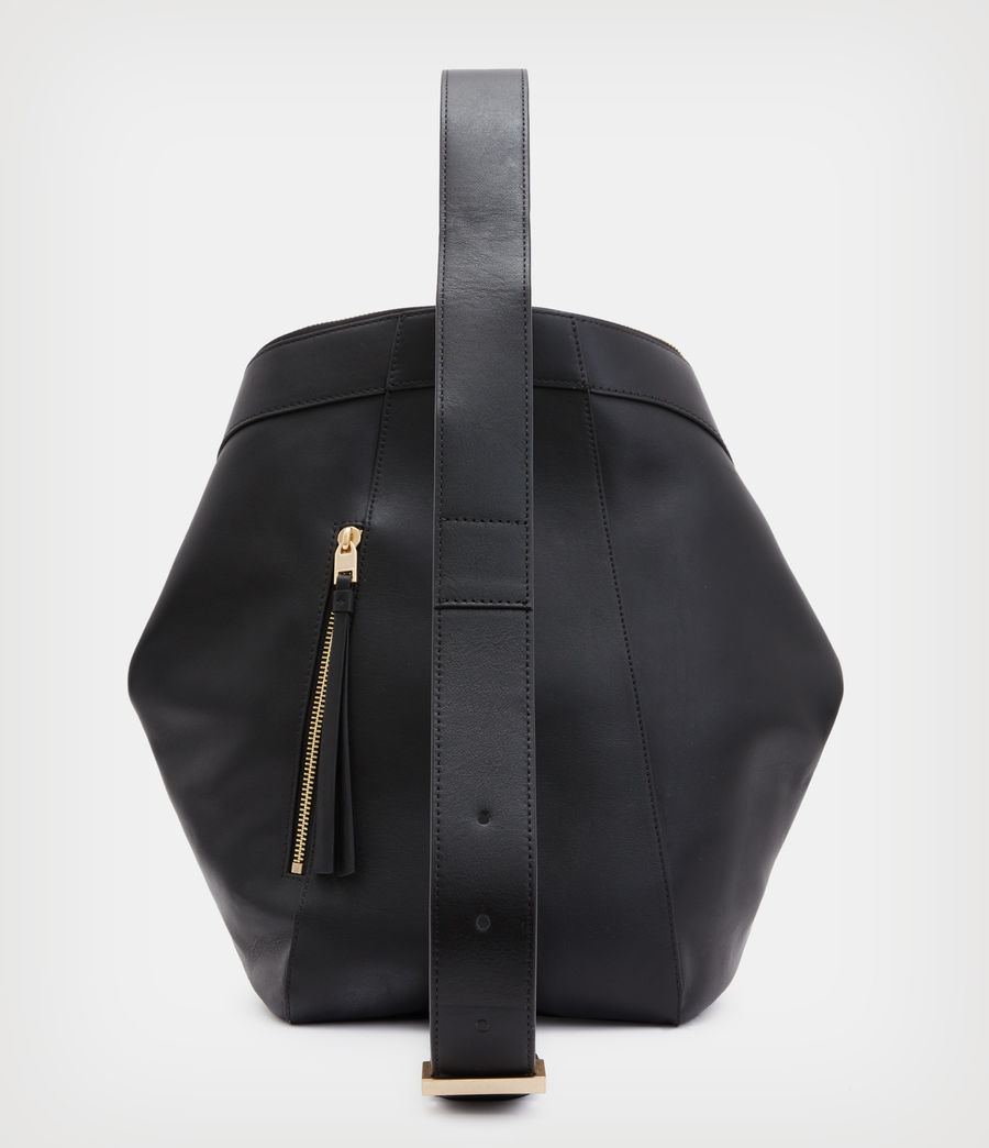 Womens Anouck 2-In-1 Leather Backpack (black) - Image 6