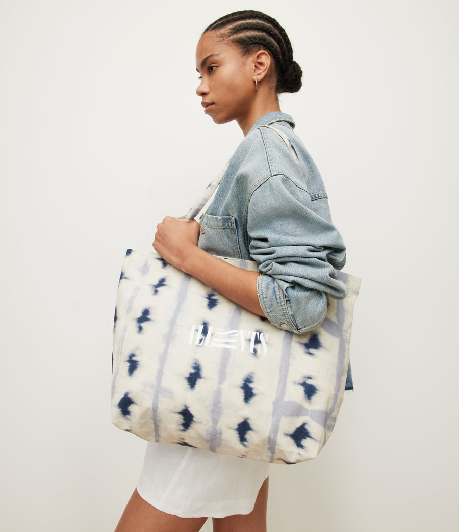Womens Oppose Tie Dye Tote Bag (light_indigo_white) - Image 2