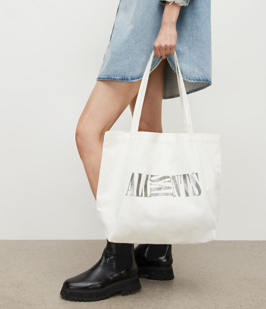Womens Oppose Shopper Tote Bag (cream_gunmetal) - Image 2