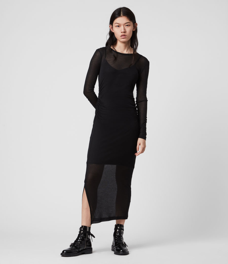 all saints jersey dress