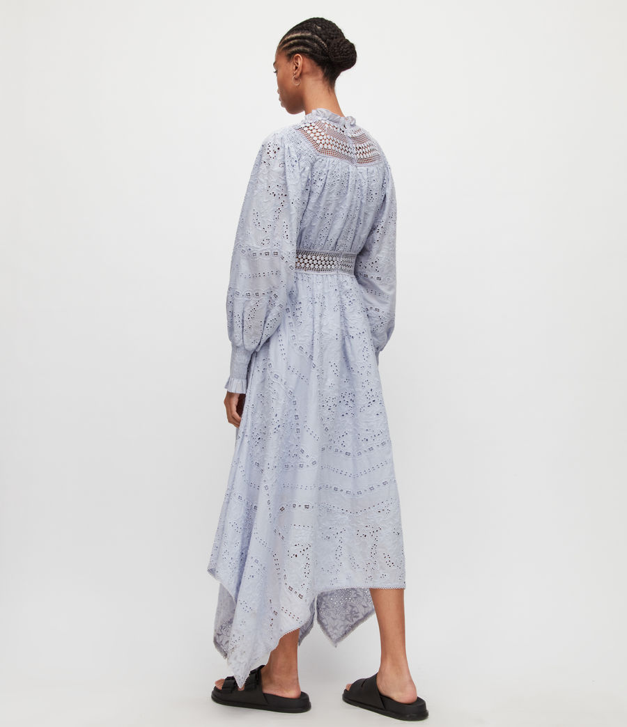 Women's Gen Broderie Maxi Dress (gentle_lavender) - Image 5