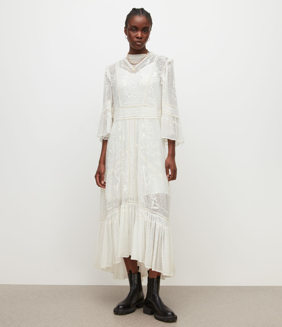 Women's Emery Embroidered Maxi Dress (off_white) - Image 4