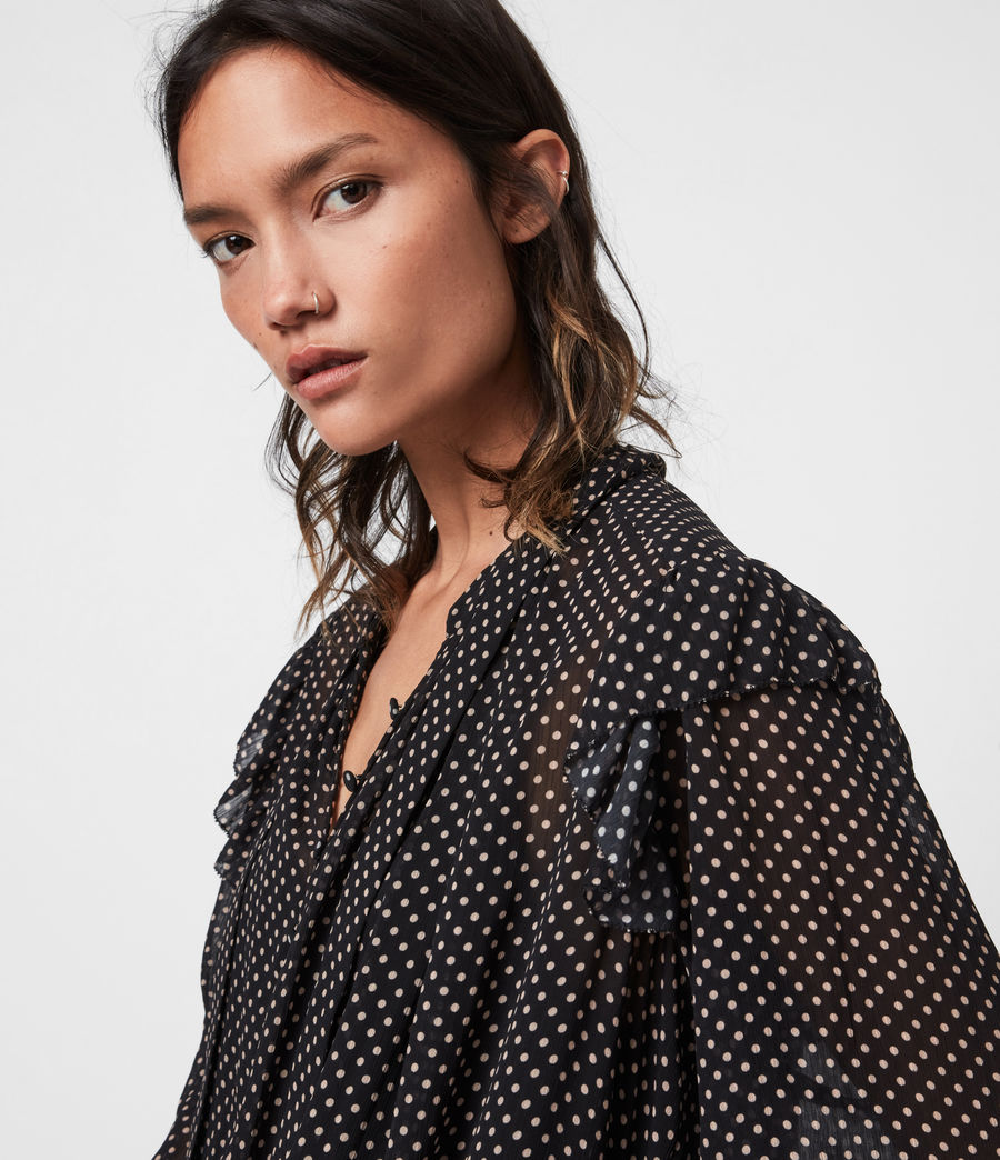 all saints polka dot dress