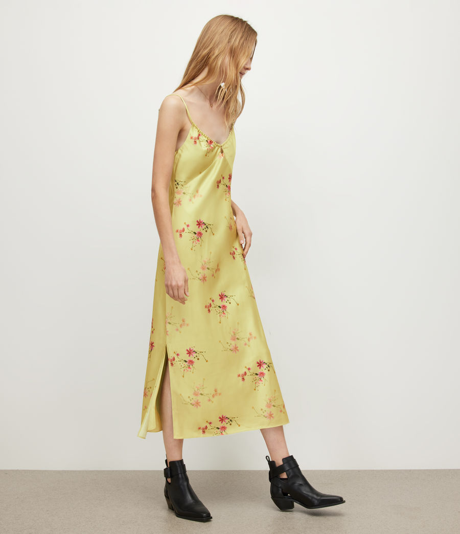 Womens Mae Solanio Maxi Dress (chartreuse_yellow) - Image 3