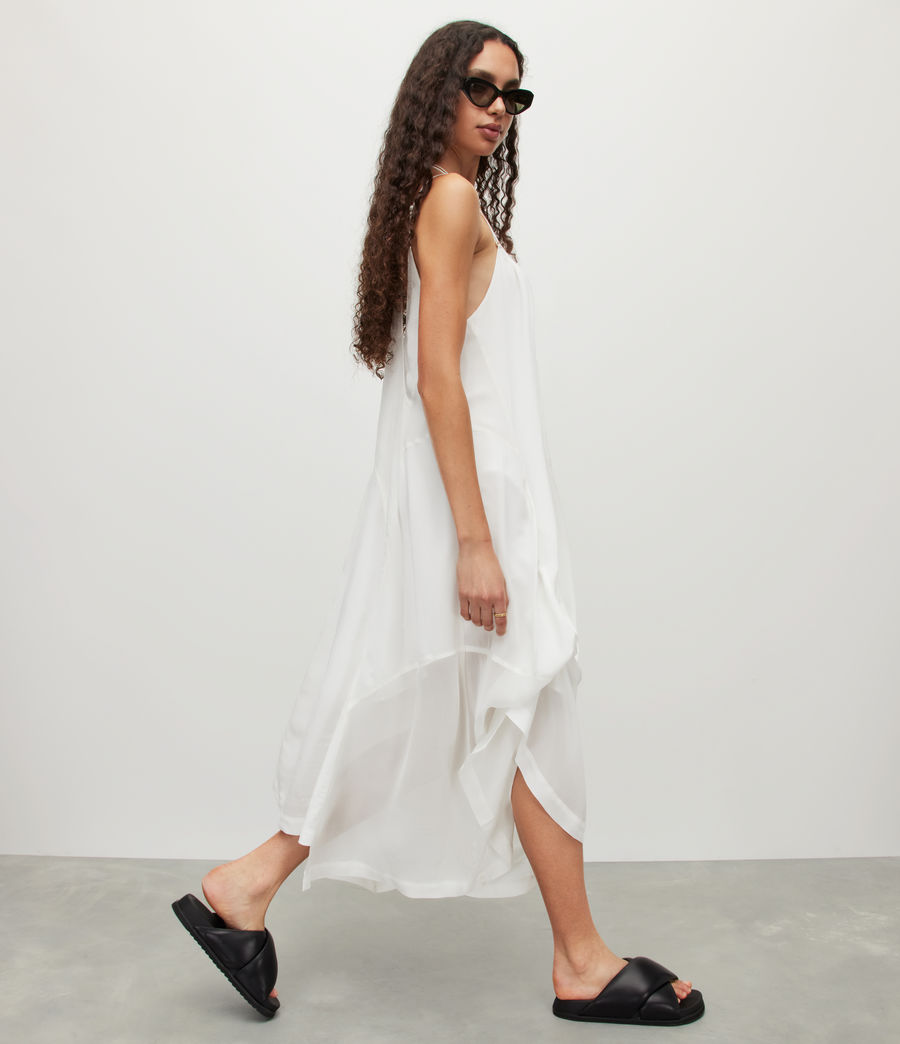 Damen Areena Adjustable Maxi  Dress (optic_white) - Image 3