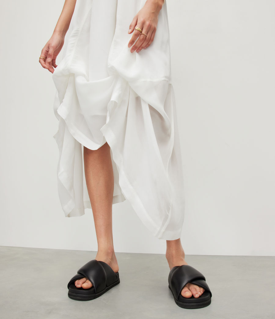 Damen Areena Adjustable Maxi  Dress (optic_white) - Image 6