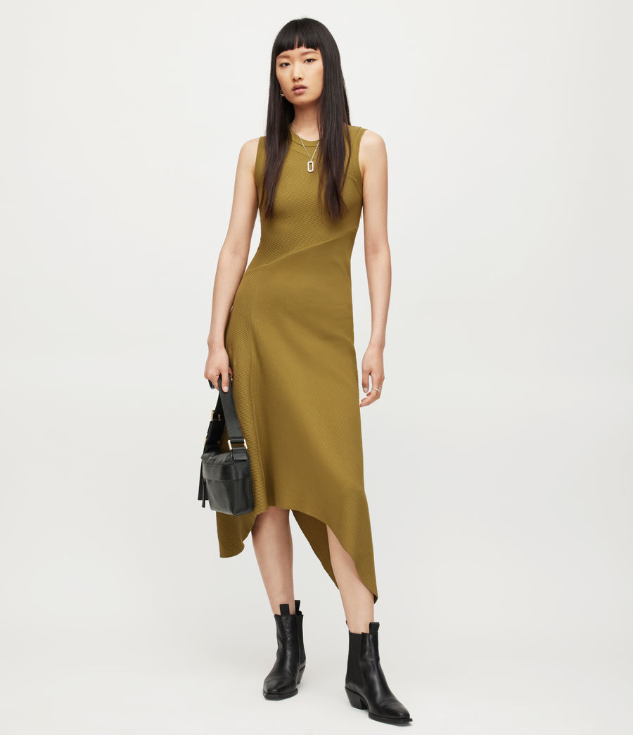 Women's Gia Dress (olive_branch_green) - Image 1