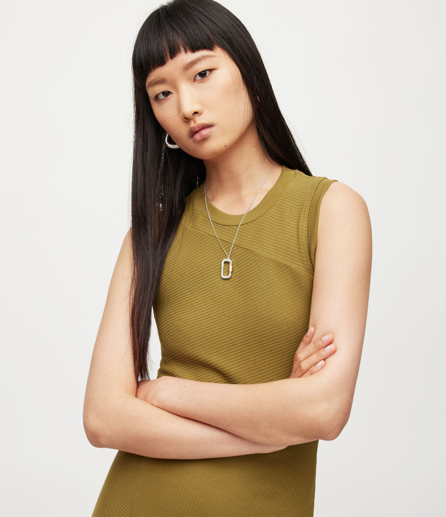 Women's Gia Dress (olive_branch_green) - Image 2