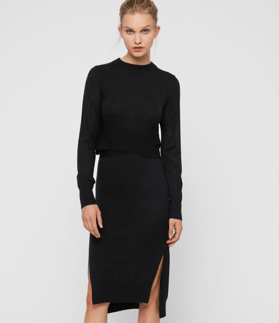 all saints wool dress