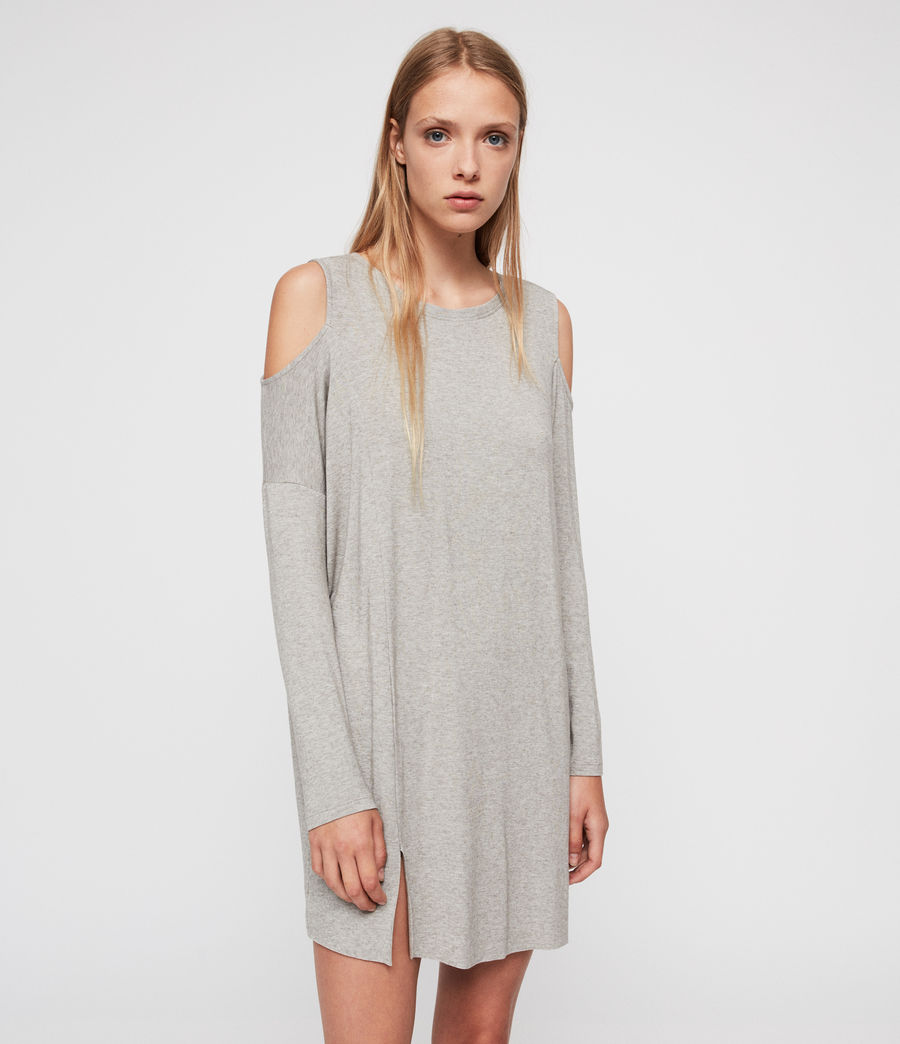 all saints cold shoulder dress