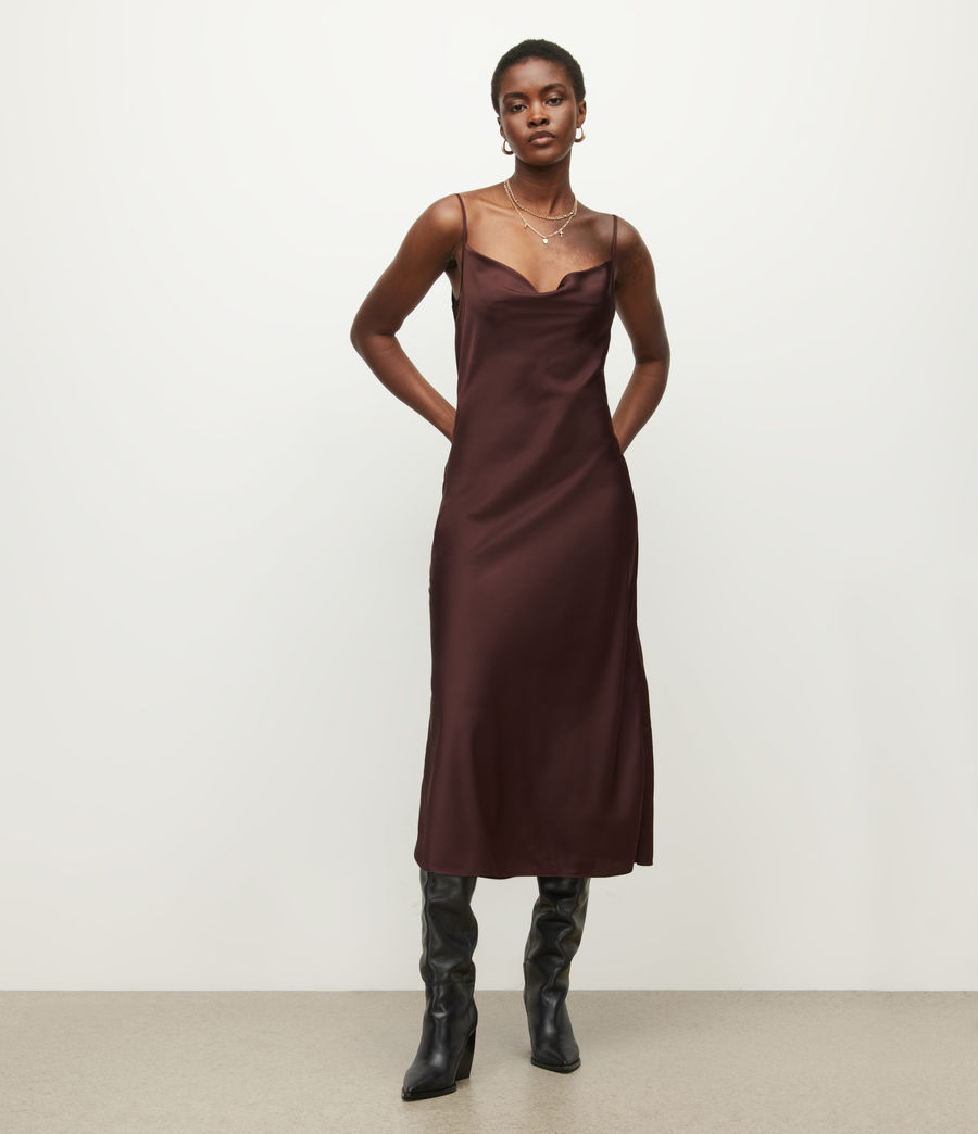 Women's Hadley Midi Dress (bitter_brown) - Image 3