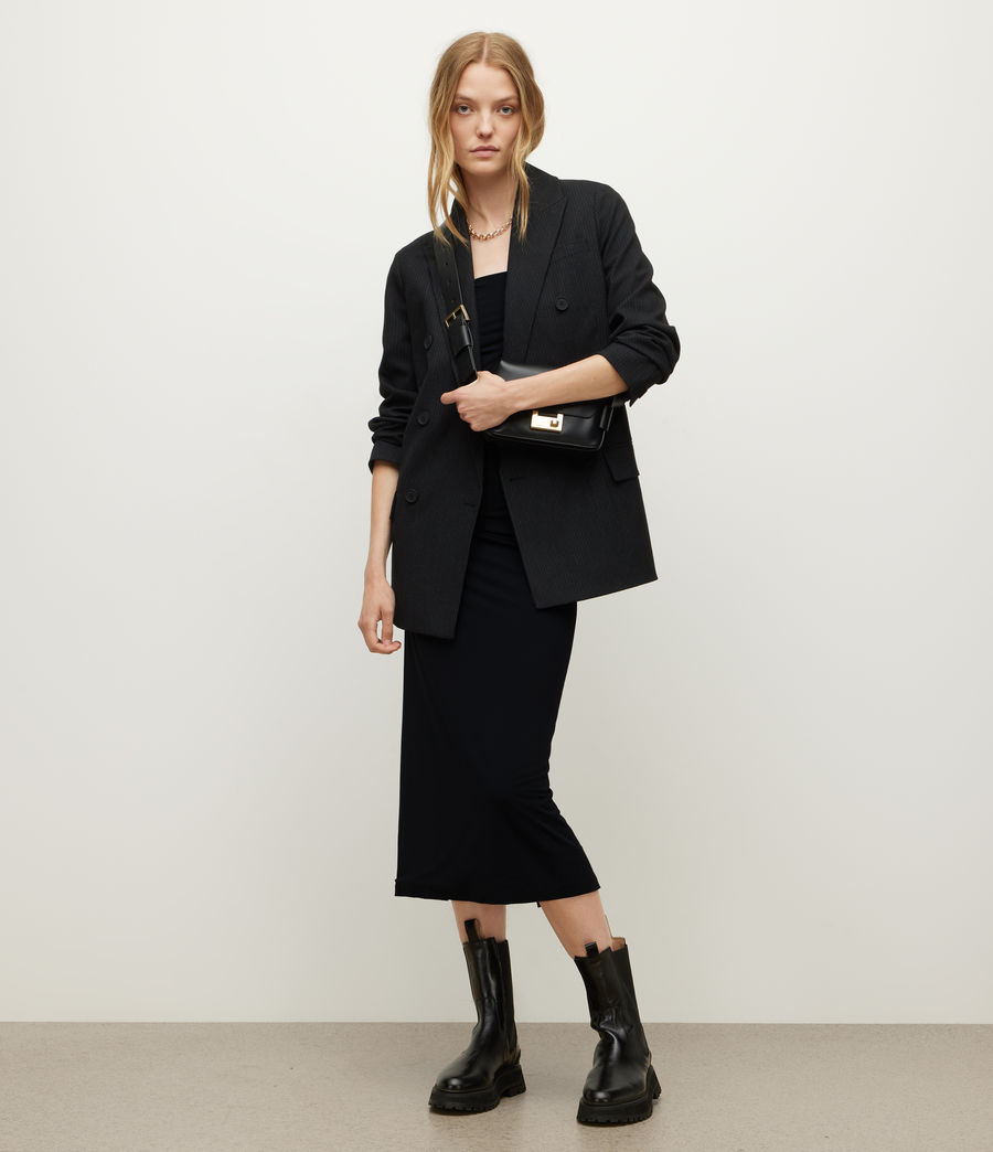 Women's Charlie Midi Dress (black) - Image 1