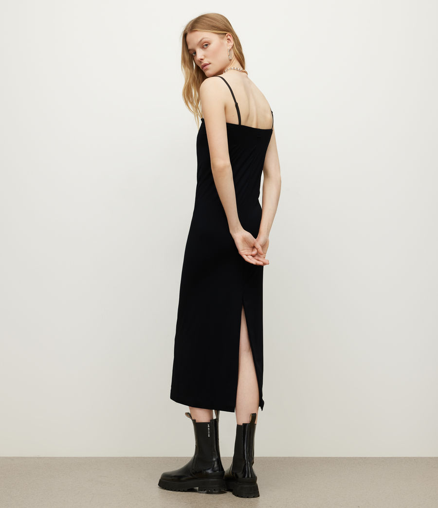 Women's Charlie Midi Dress (black) - Image 6