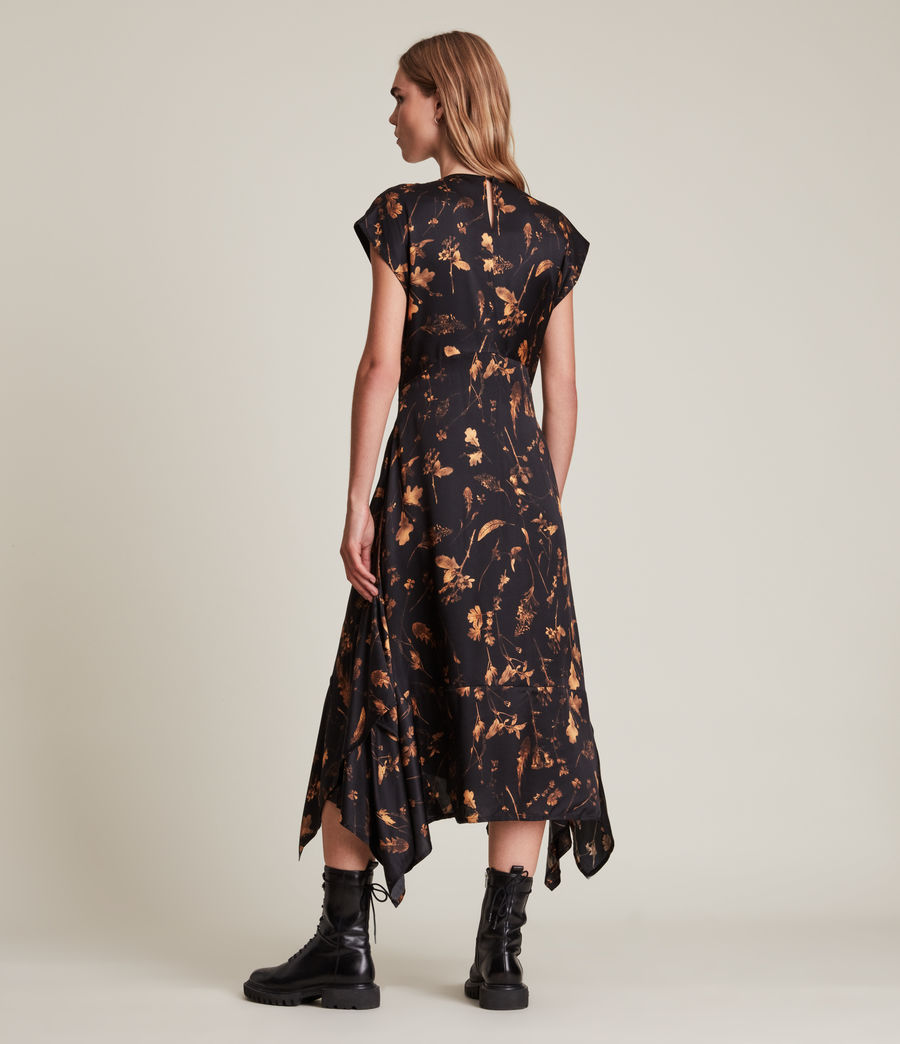 Women's Gianna Heligan Silk Blend Dress (black_gold) - Image 5