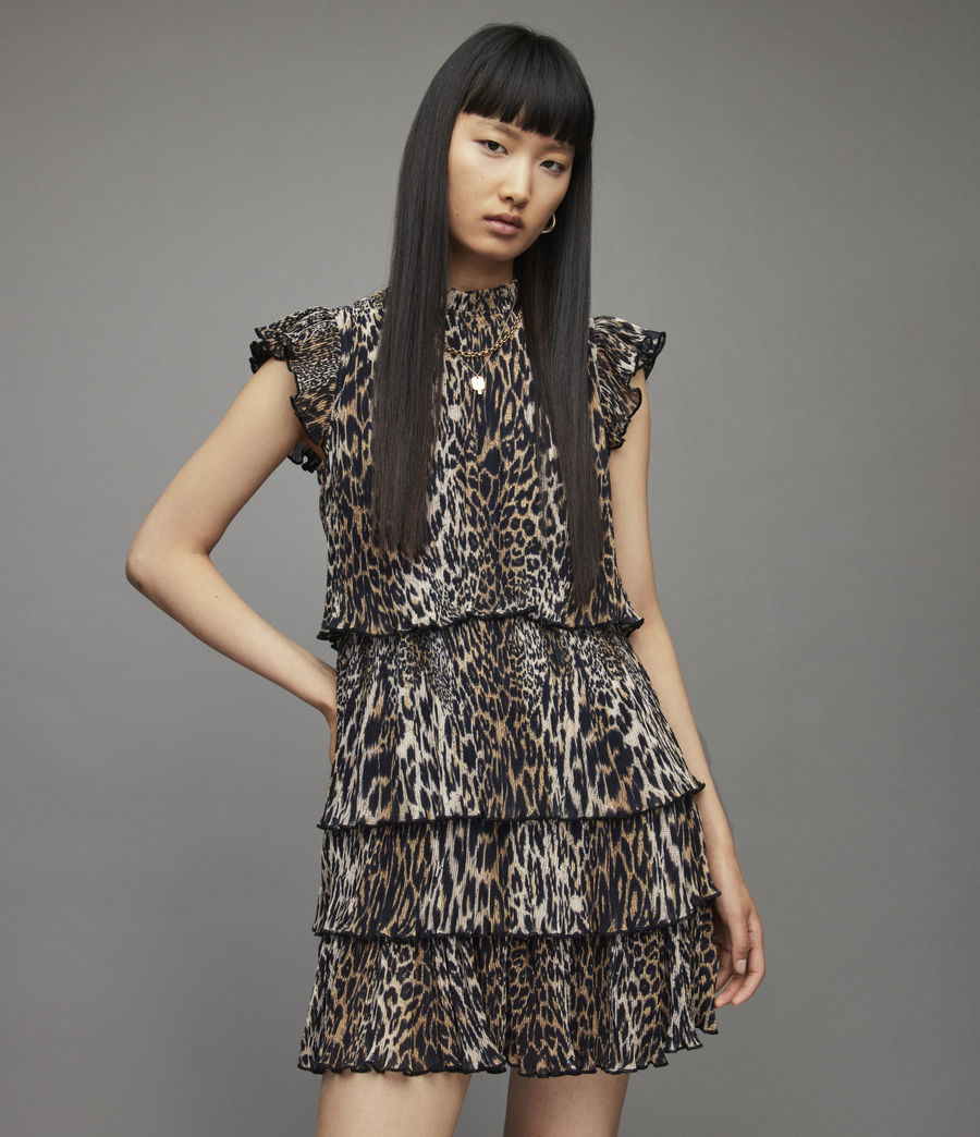 Women's Antheia Kiku Mini Dress (honey_brown) - Image 1