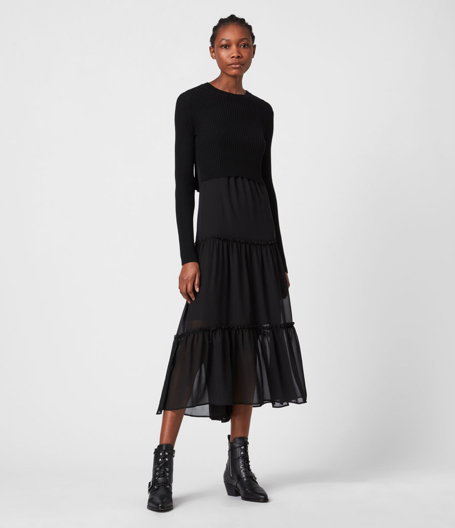 all saints wool dress