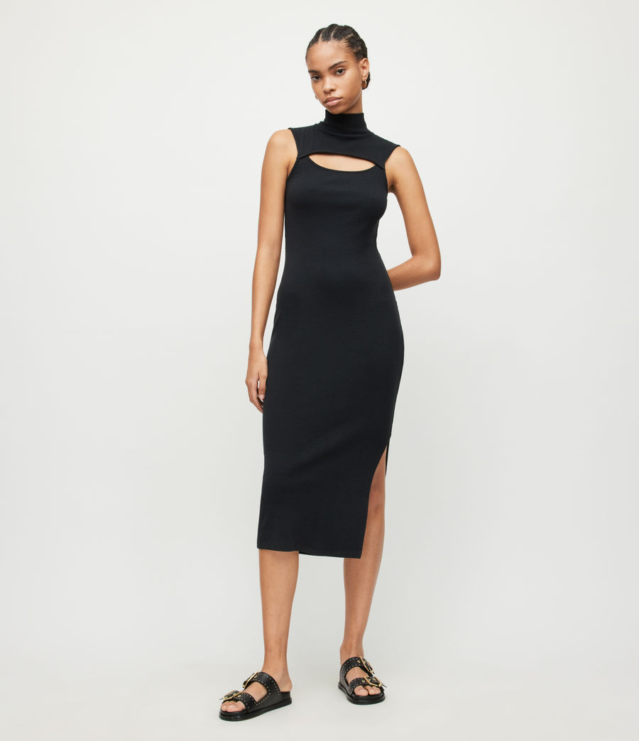 Women's Kiki Sleeveless Dress (black) - Image 3