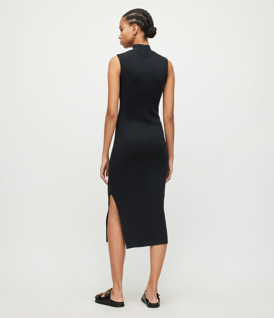 Womens Kiki Sleeveless Dress (black) - Image 5