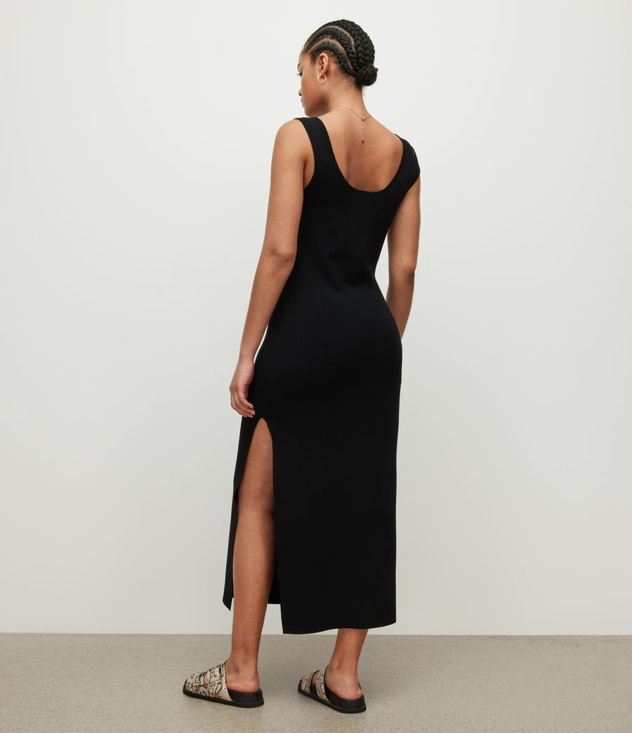 Womens Laurel Maxi Dress (black) - Image 5