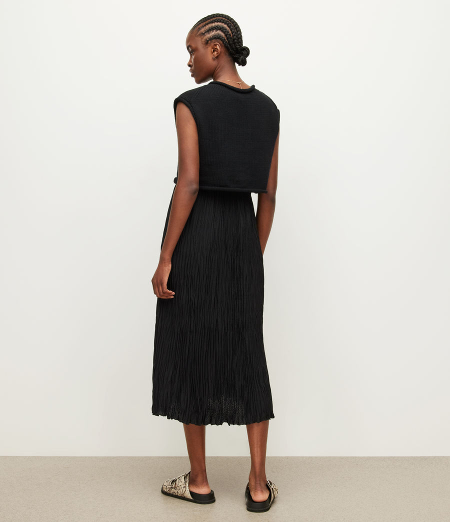 Women's Laze 2-In-1 Sleeveless Dress (black) - Image 5