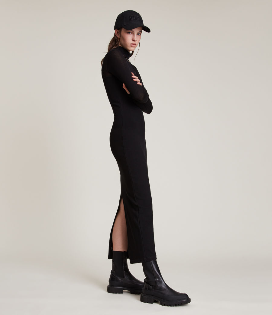 Womens Norma Maxi Dress (black) - Image 3