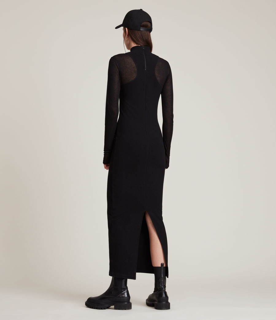 Women's Norma Maxi Dress (black) - Image 5