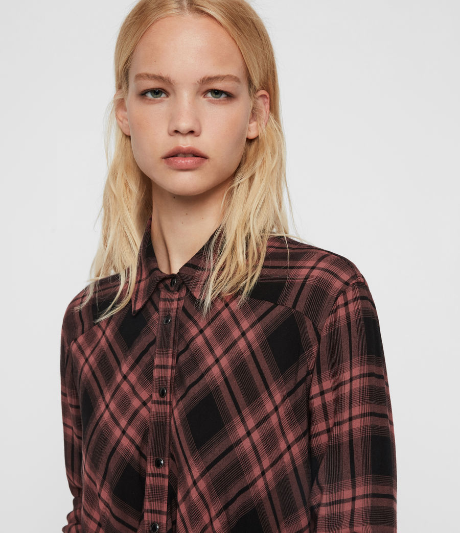 allsaints tala shirt dress