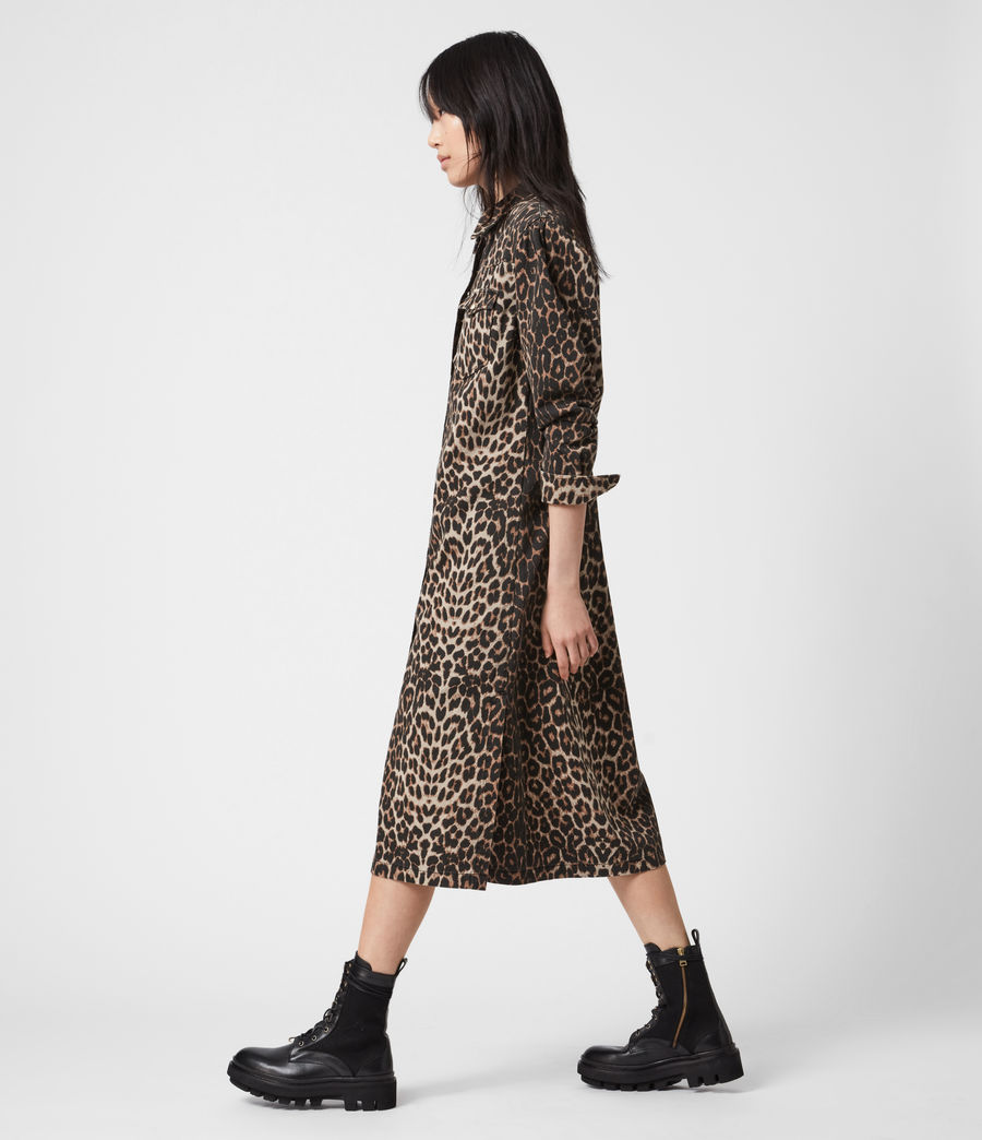 all saints leopard dress