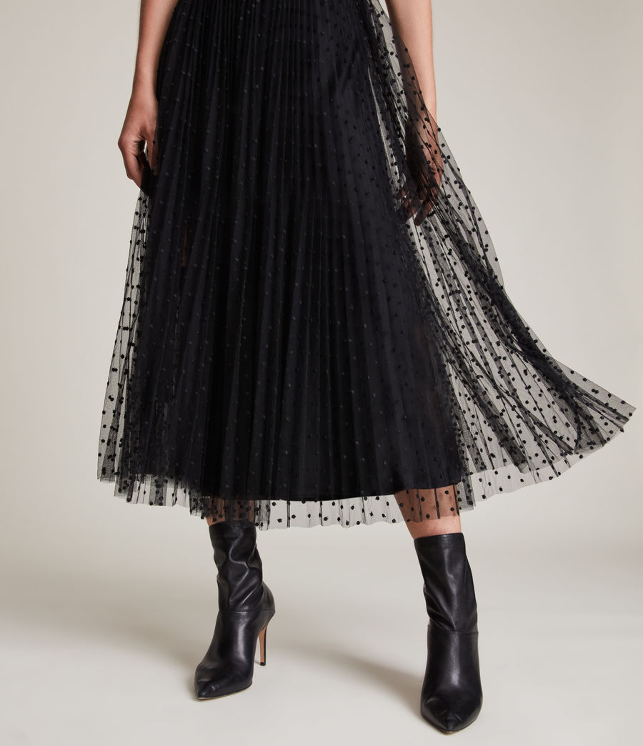 Womens Arya Tulle Dress (black) - Image 3