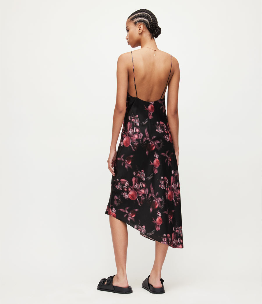 Womens Alexia Soleil Silk Blend Dress (dark_cherry_pink) - Image 4
