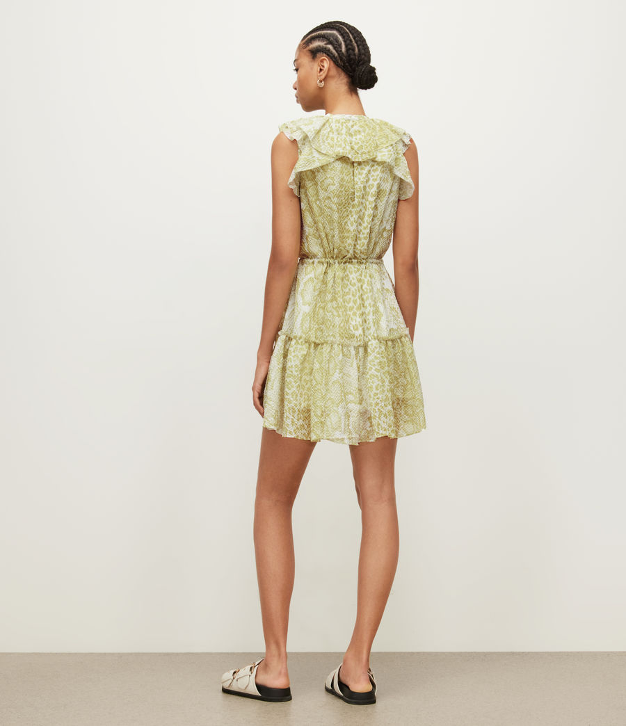 Womens Ali Noche Mini Dress (lime_green) - Image 5