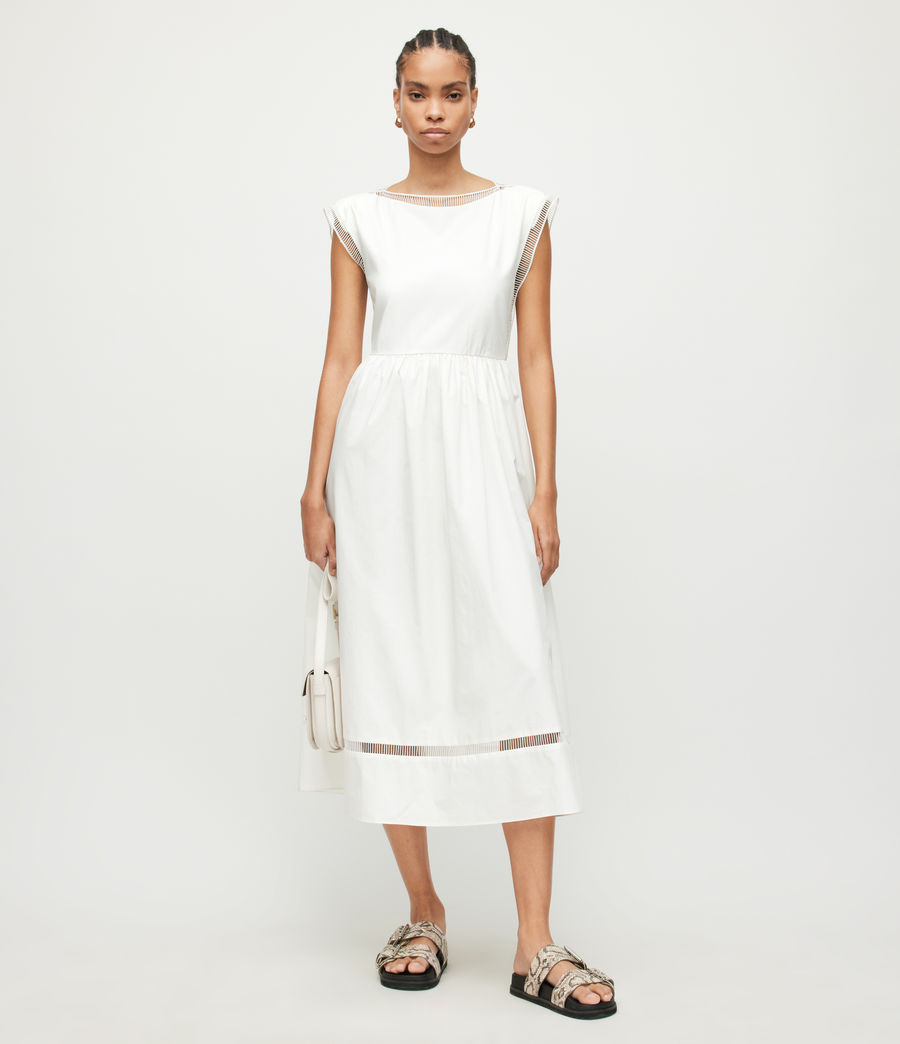 Damen Sabella Midi Dress (chalk_white) - Image 3