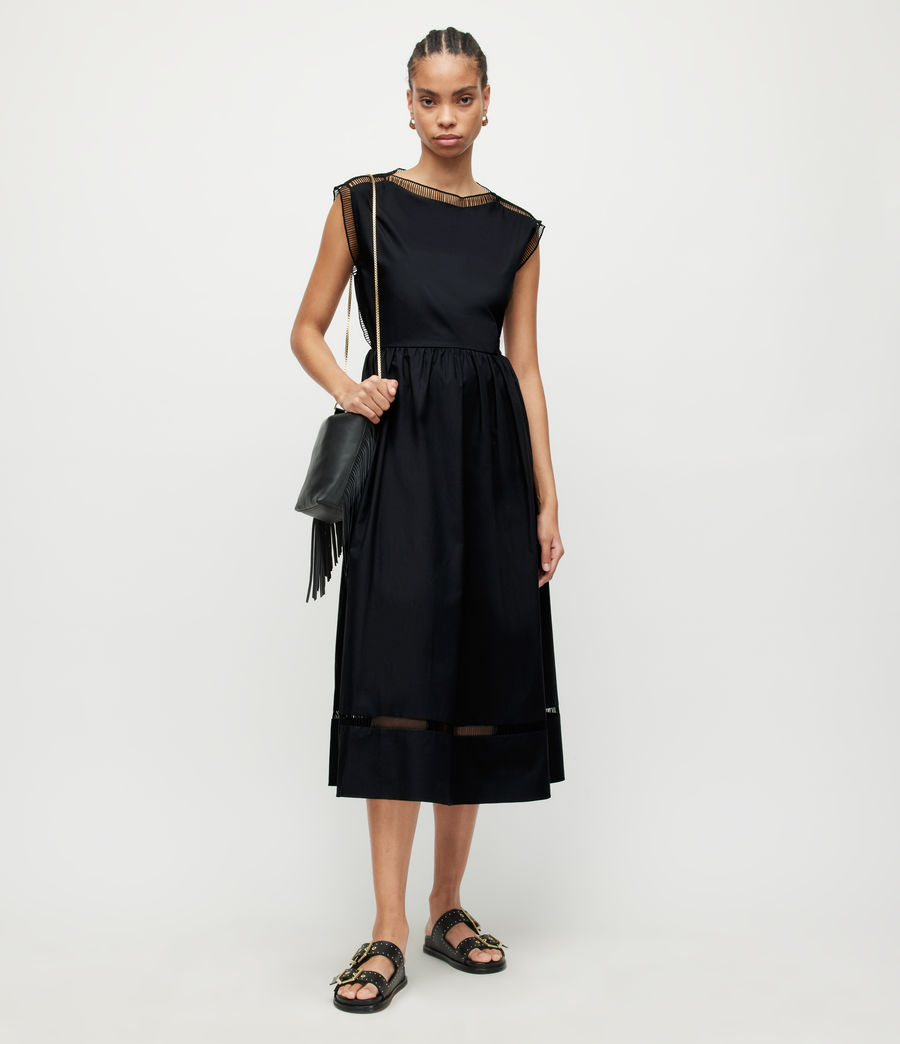 Women's Sabella Midi Dress (black) - Image 1