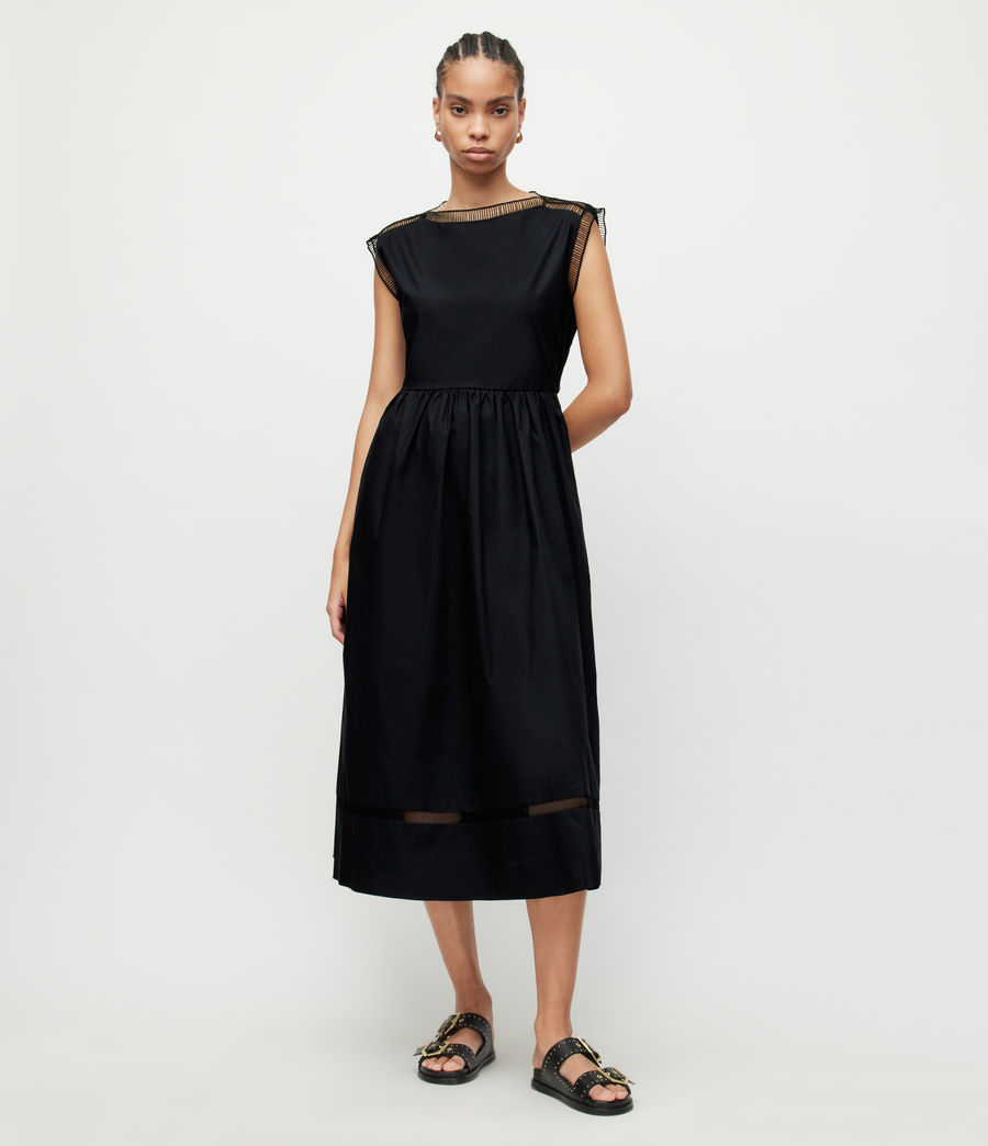 Women's Sabella Midi Dress (black) - Image 3