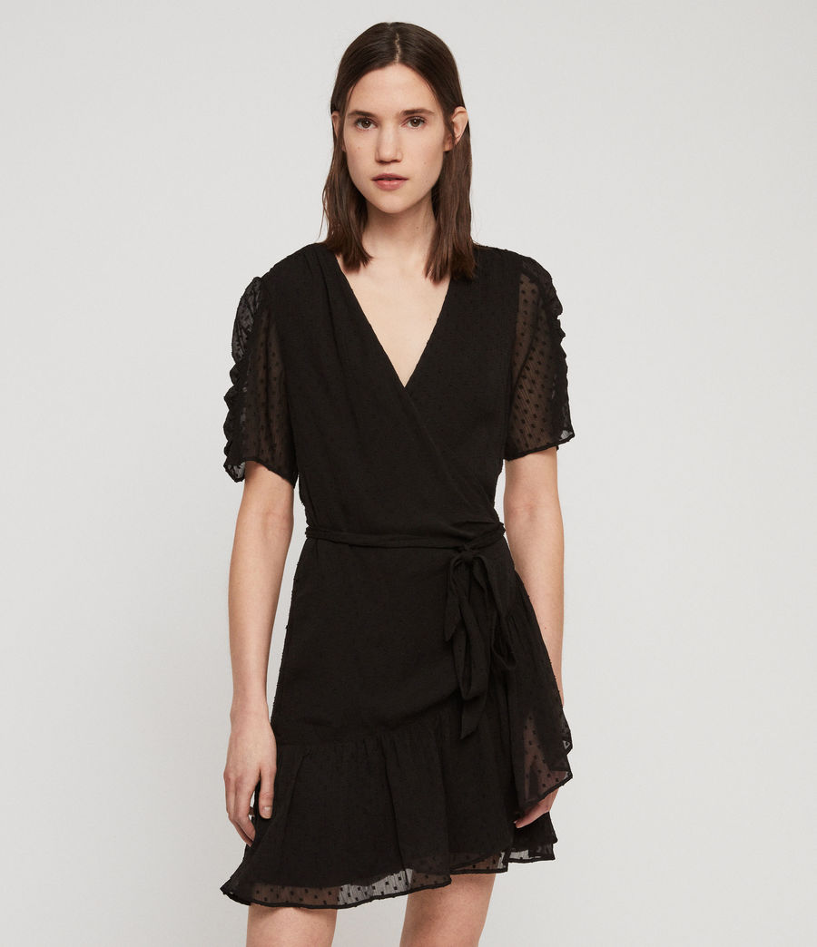 ALLSAINTS US: Womens Sienna Dress (black)