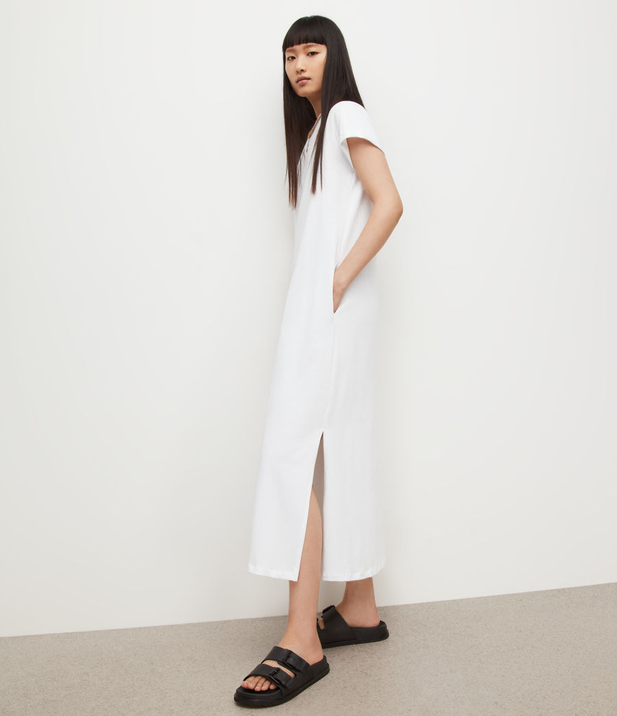 Womens Anna Maxi Dress (optic_white) - Image 3