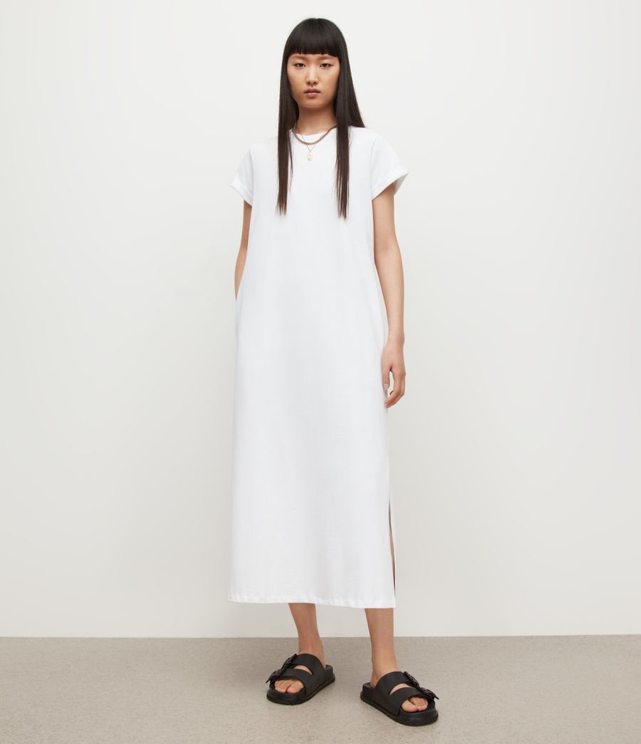 Womens Anna Maxi Dress (optic_white) - Image 4