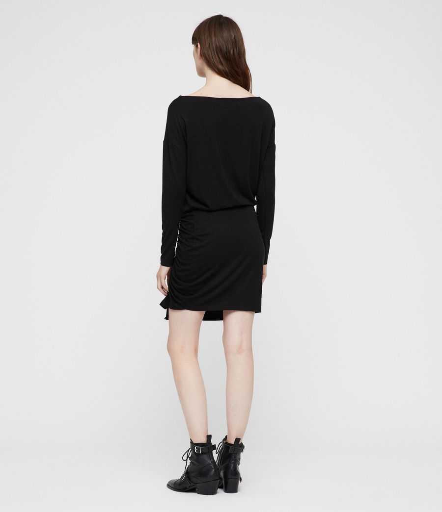 all saints ruched dress